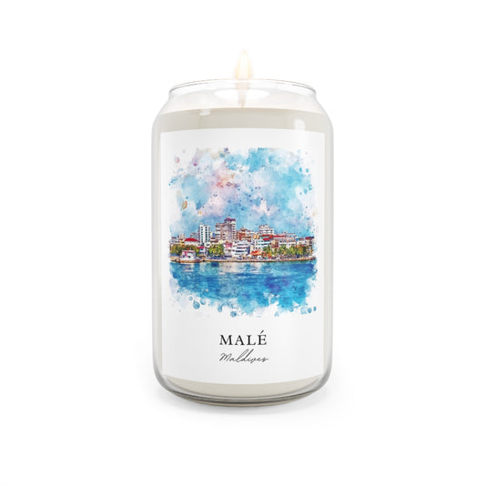 Malé, Maldives scented soy candle