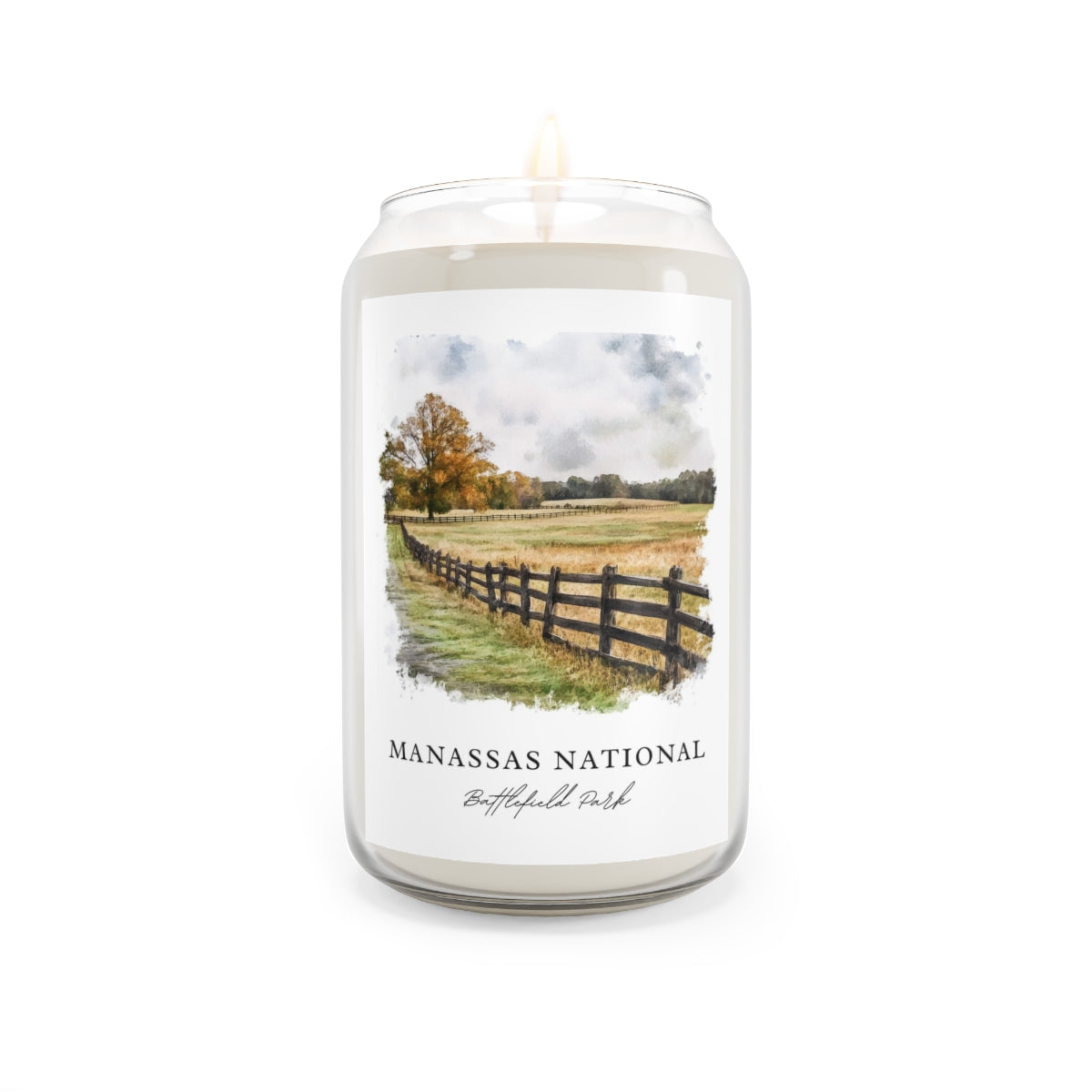 Manassas National, Battlefield Park scented soy candle