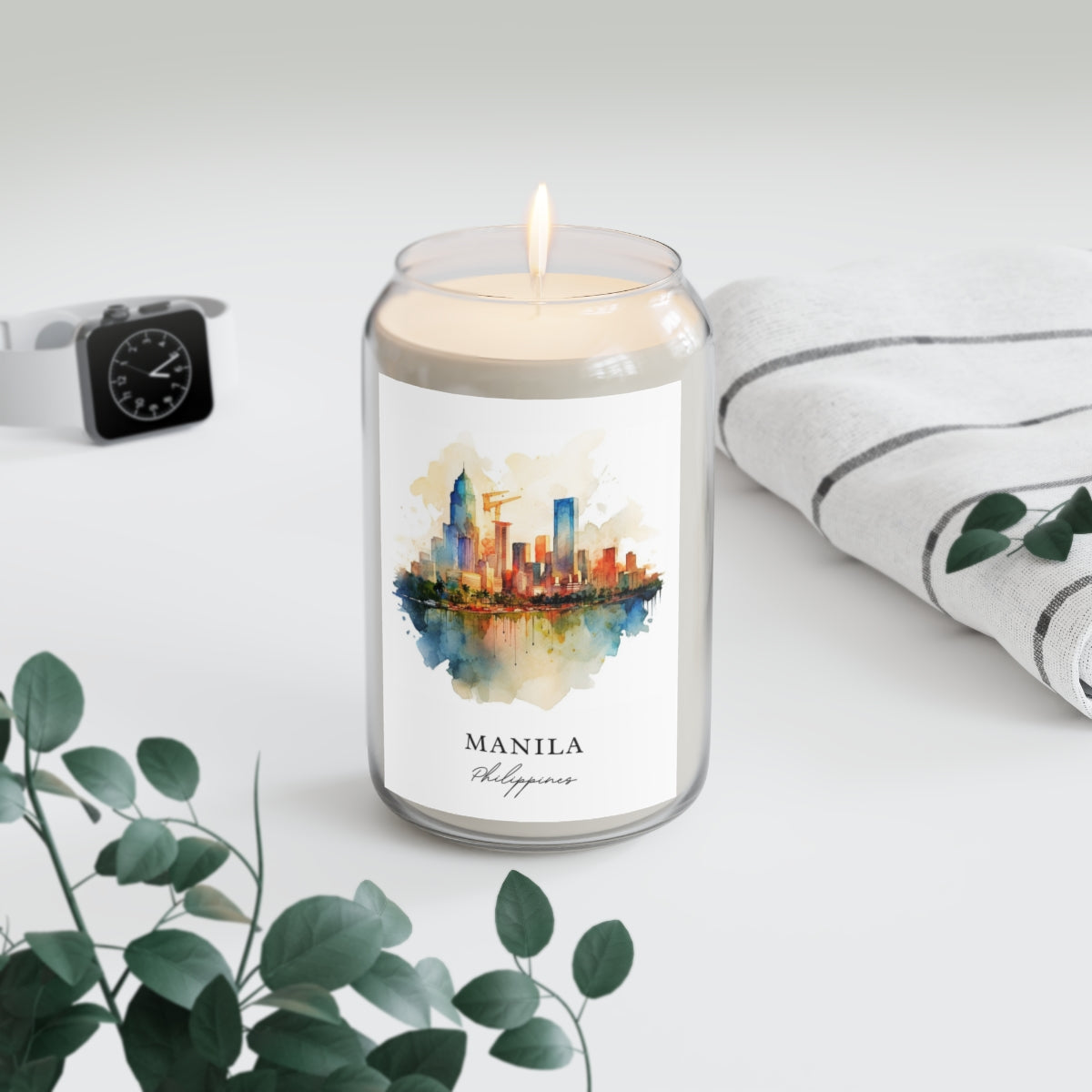 Manila, Philippines scented soy candle