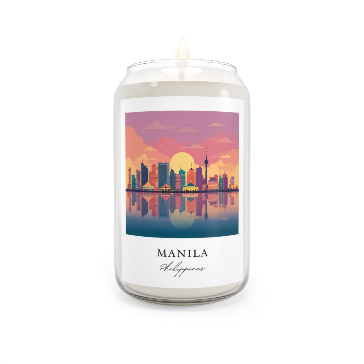 Manila, Philippines scented soy candle