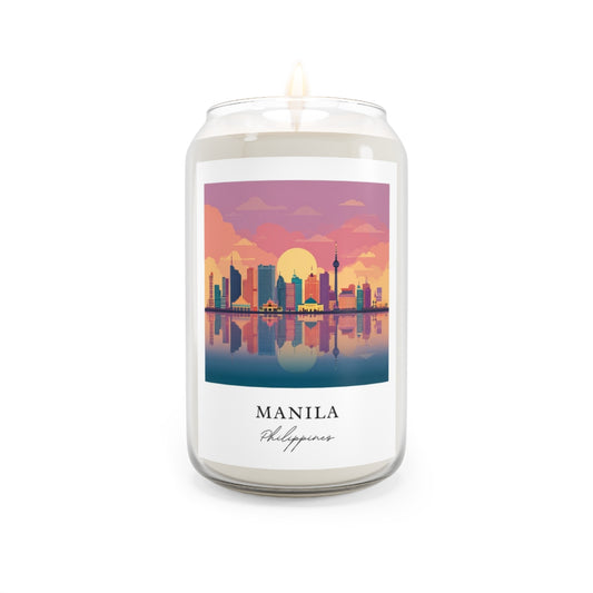 Manila, Philippines scented soy candle