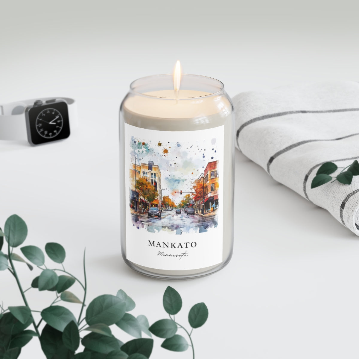 Mankato, Minnesota scented soy candle