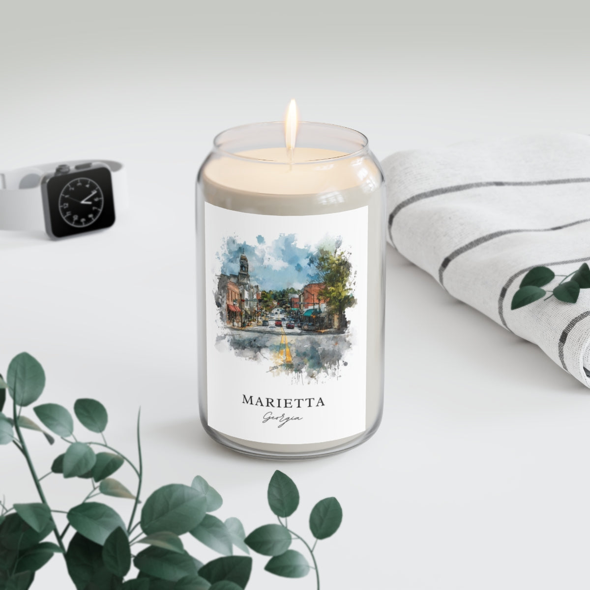 Marietta, Georgia scented soy candle