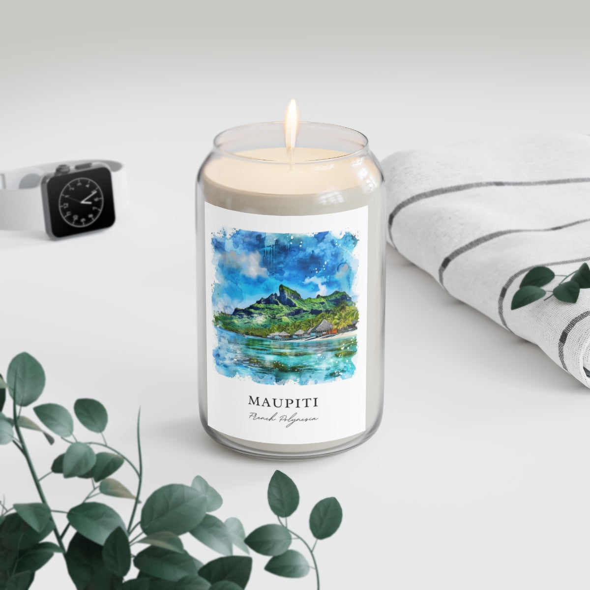 Maupiti, French Polynesia scented soy candle