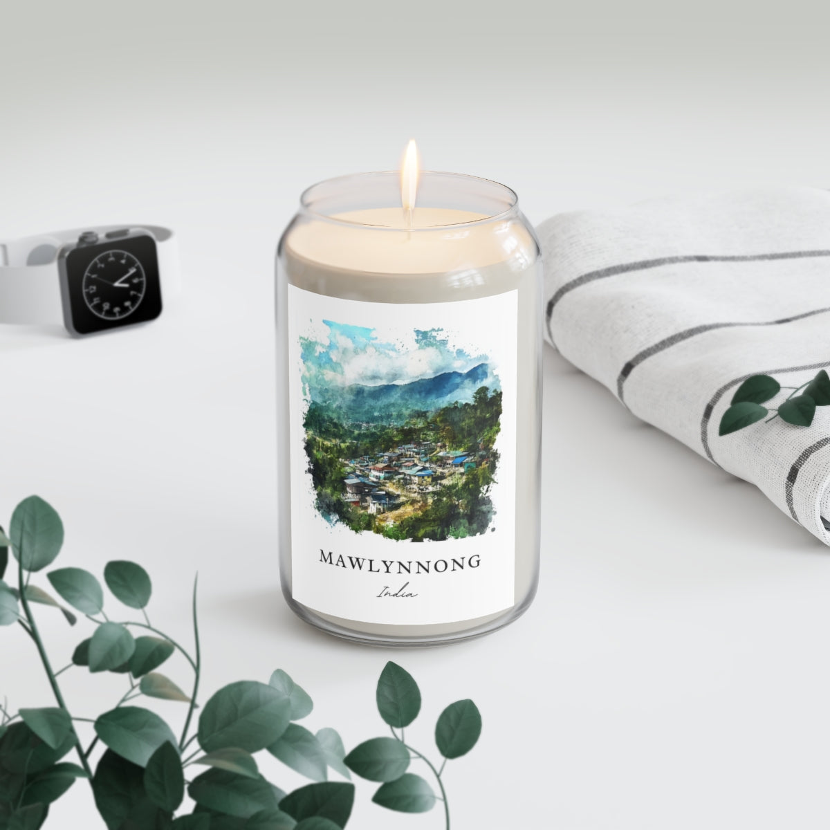 Mawlynnong, India scented soy candle