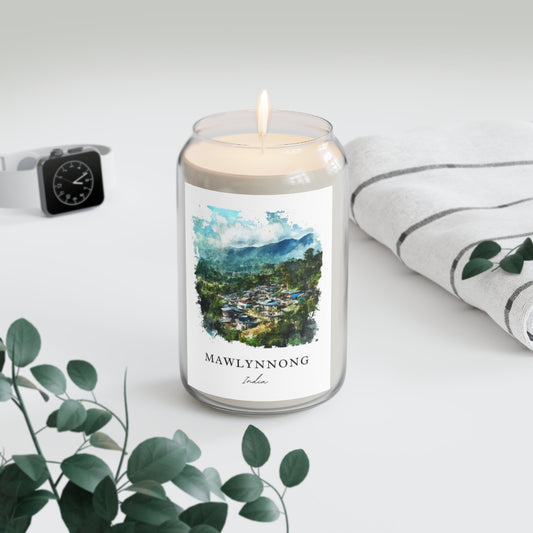 Mawlynnong, India scented soy candle