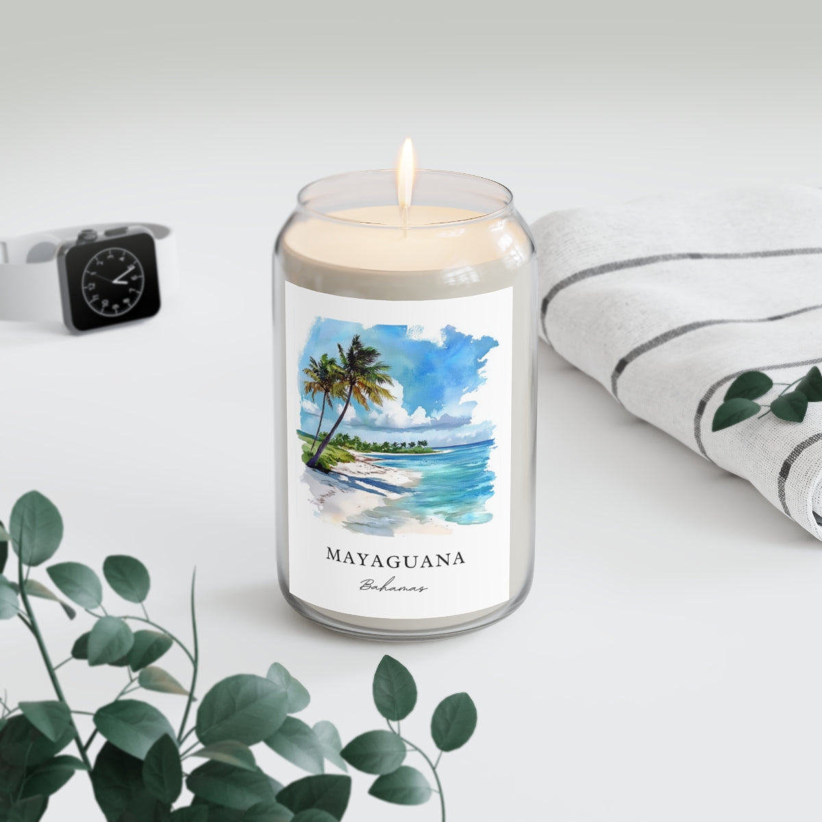 Mayaguana, Bahamas scented soy candle