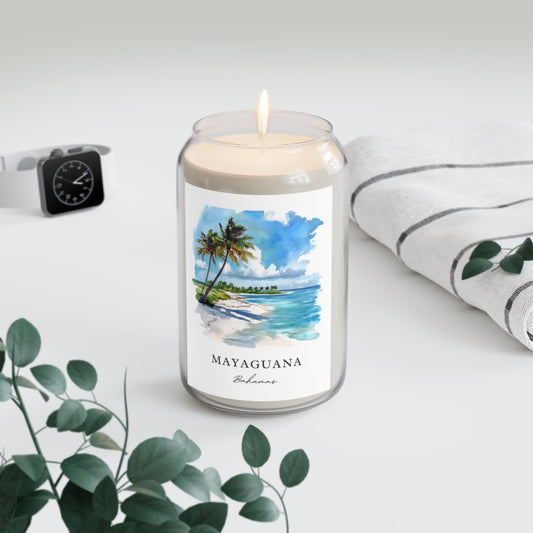 Mayaguana, Bahamas scented soy candle