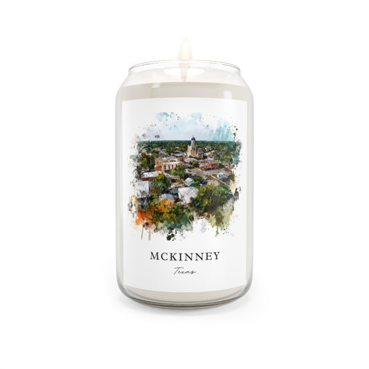Mckinney, Texas scented soy candle