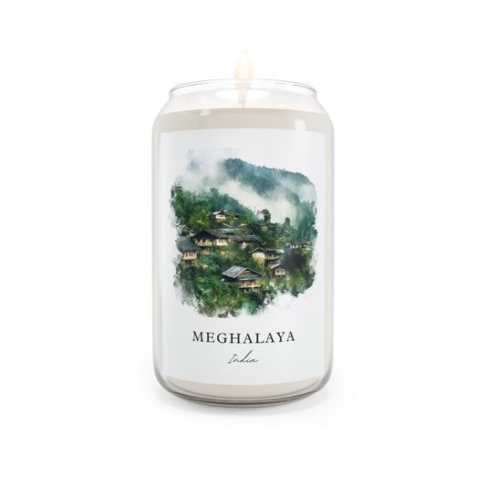 Meghalaya, India scented soy candle