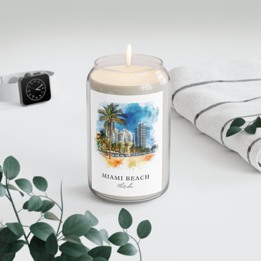 Miami Beach, Florida scented soy candle