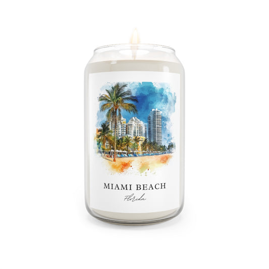 Miami Beach, Florida scented soy candle