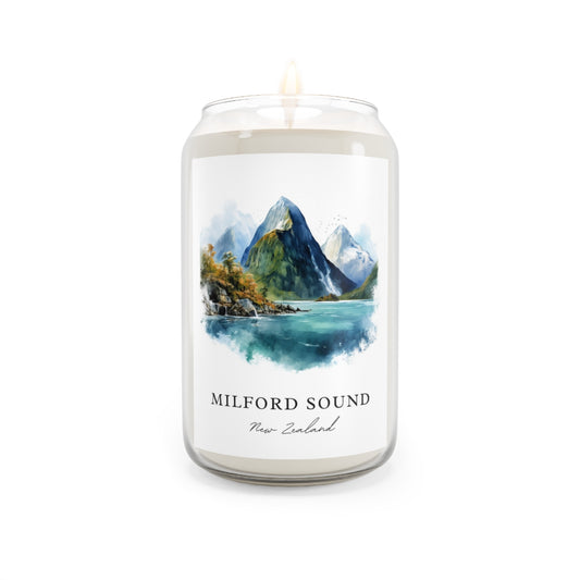 Milford Sound, New Zealand scented soy candle