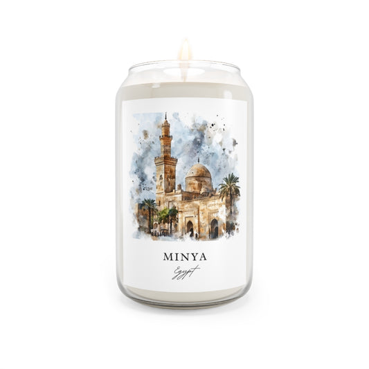 Minya, Egypt scented soy candle