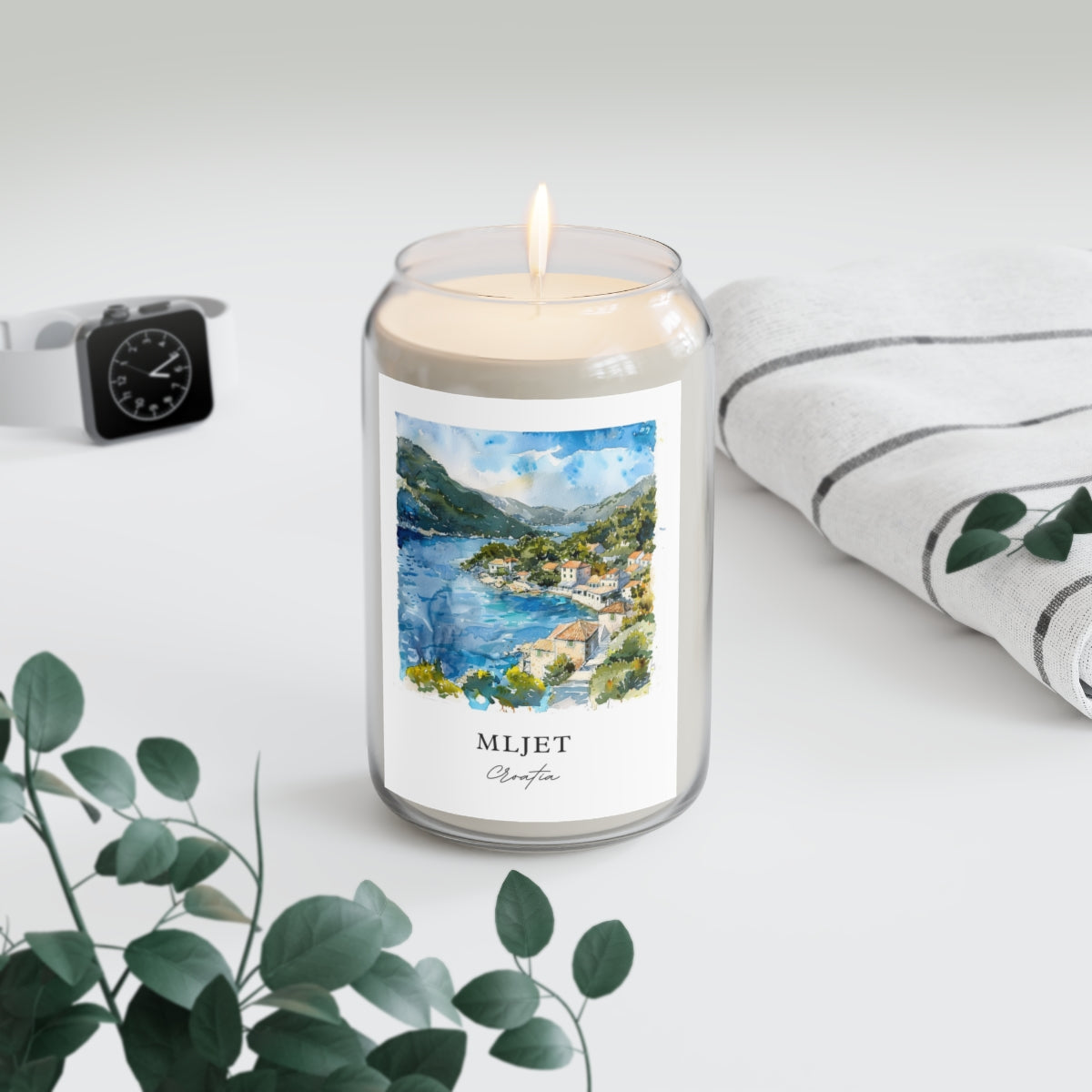 Mljet, Croatia scented soy candle