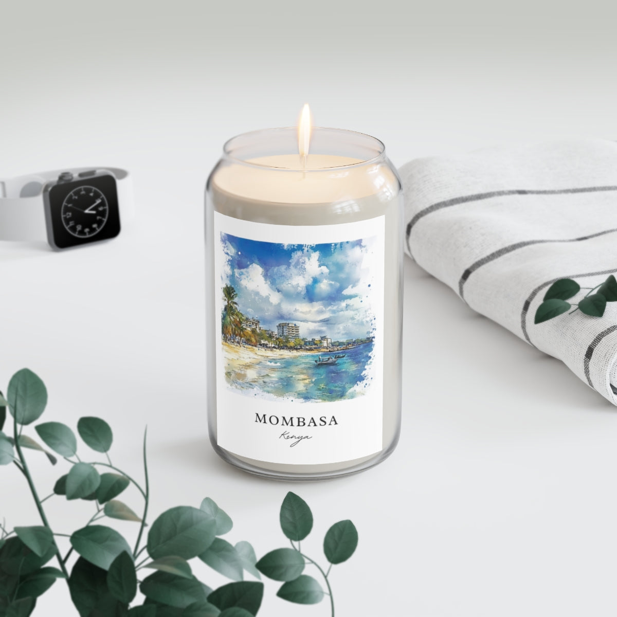 Mombasa, Kenya scented soy candle