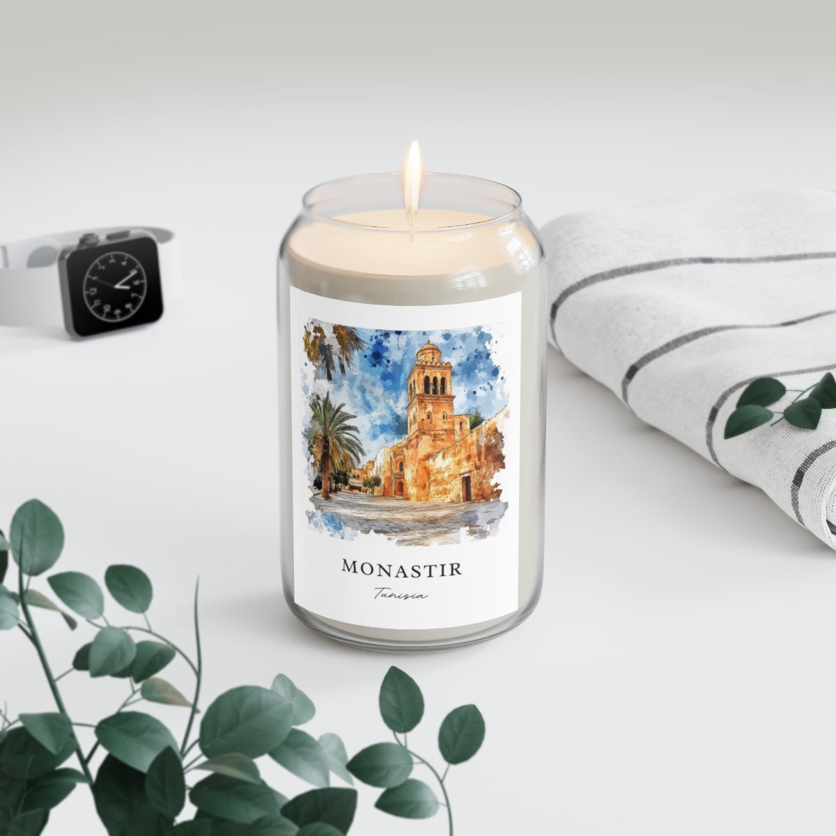 Monastir, Tunisia scented soy candle