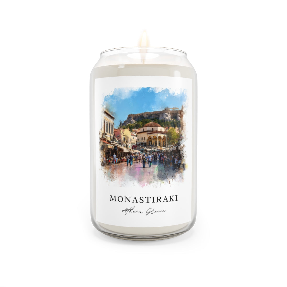 Monastiraki, Athens, Greece scented soy candle