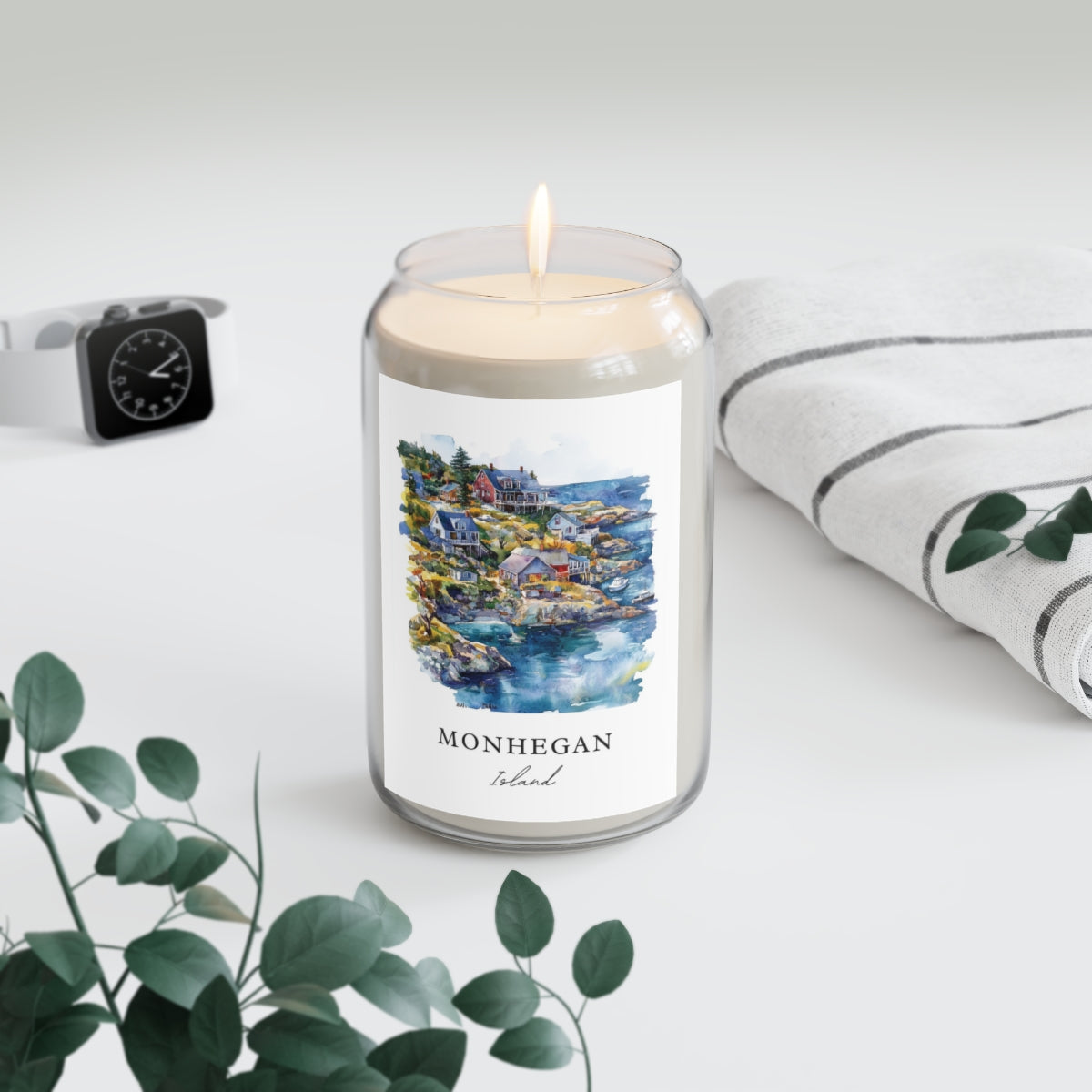 Monhegan, Island scented soy candle