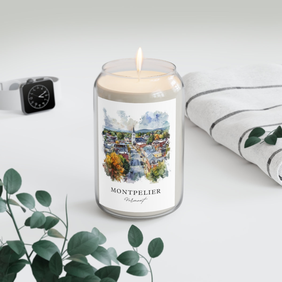 Montpelier, Vermont scented soy candle