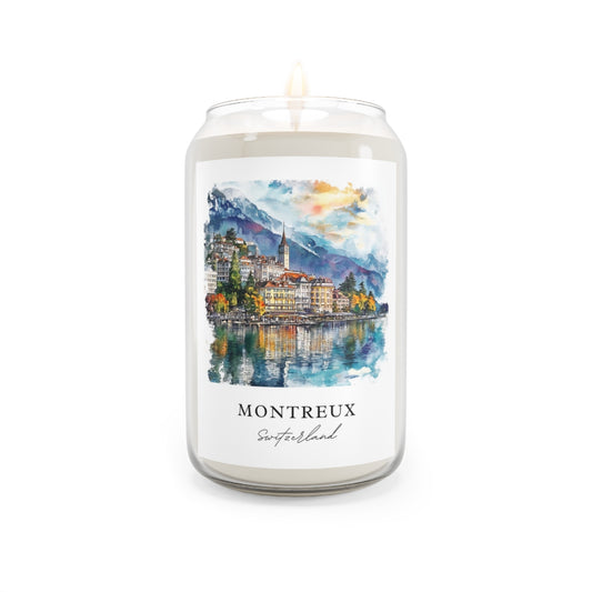 Montreux, Switzerland scented soy candle