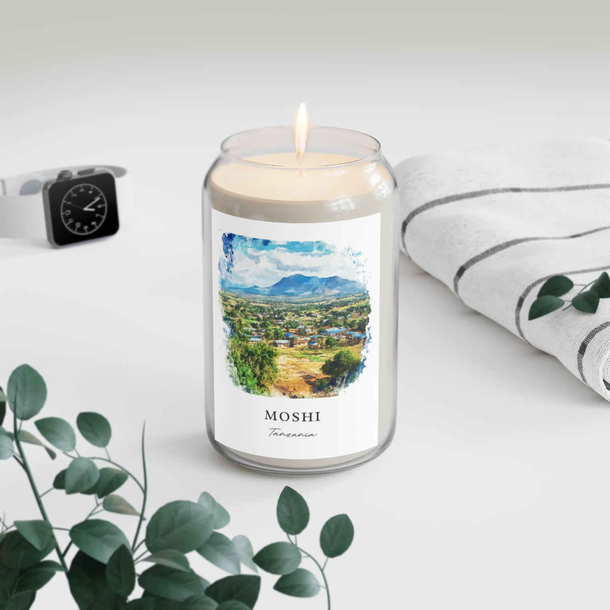 Moshi, Tanzania scented soy candle