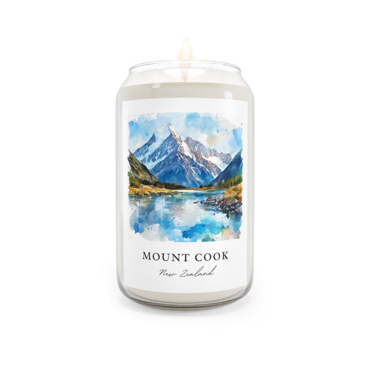 Mount Cook, New Zealand scented soy candle
