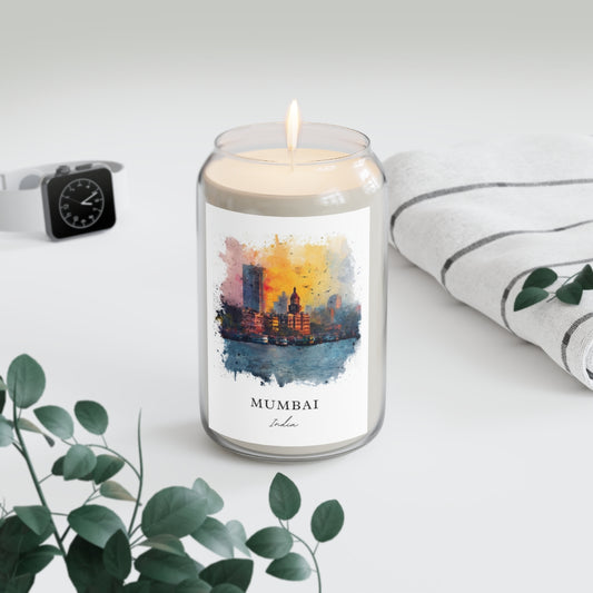 Mumbai, India scented soy candle