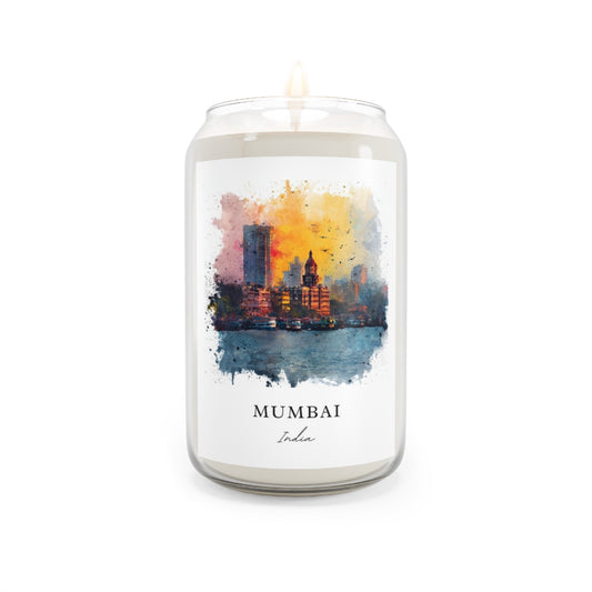 Mumbai, India scented soy candle