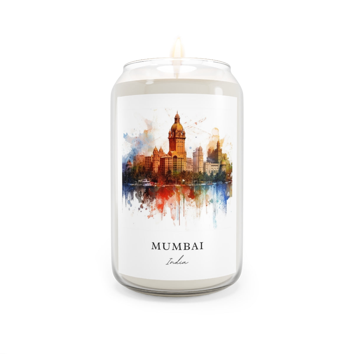 Mumbai, India scented soy candle