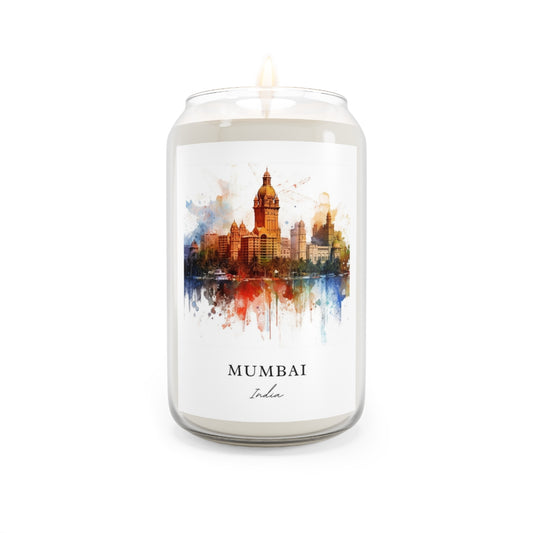 Mumbai, India scented soy candle