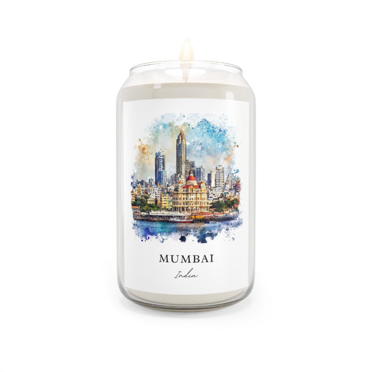 Mumbai, India scented soy candle