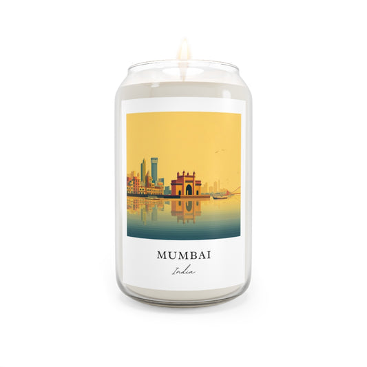 Mumbai, India scented soy candle