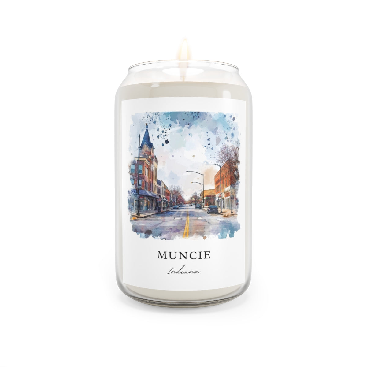 Muncie, Indiana scented soy candle