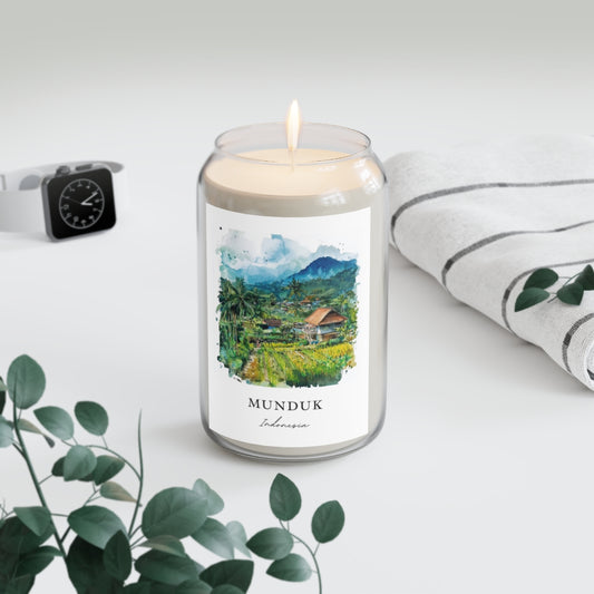 Munduk, Indonesia scented soy candle