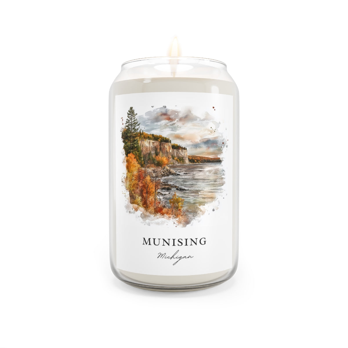 Munising, Michigan scented soy candle