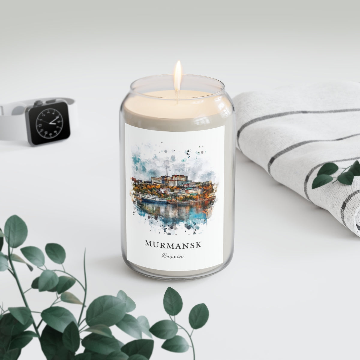 Murmansk, Russia scented soy candle