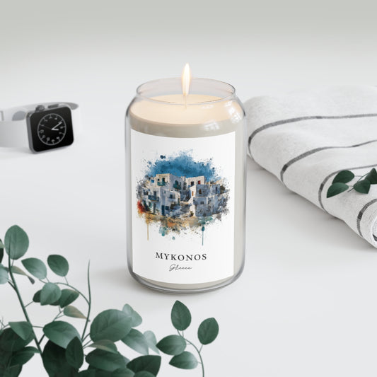 Mykonos, Greece scented soy candle