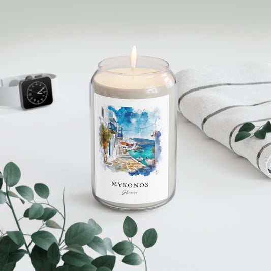 Mykonos, Greece scented soy candle