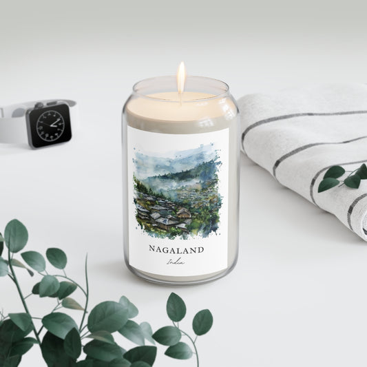 Nagaland, India scented soy candle