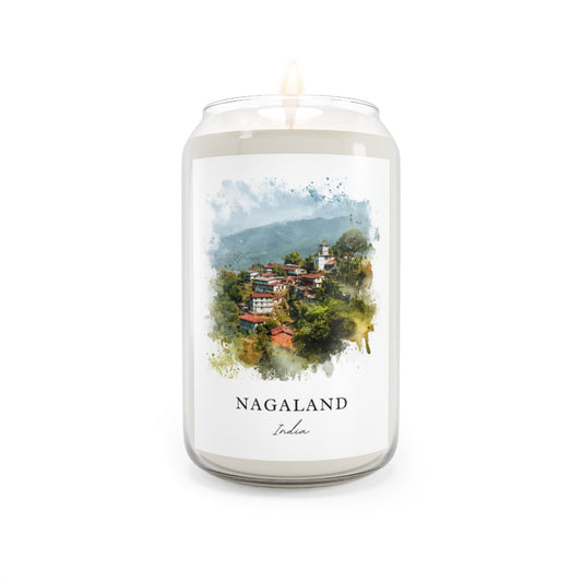 Nagaland, India scented soy candle