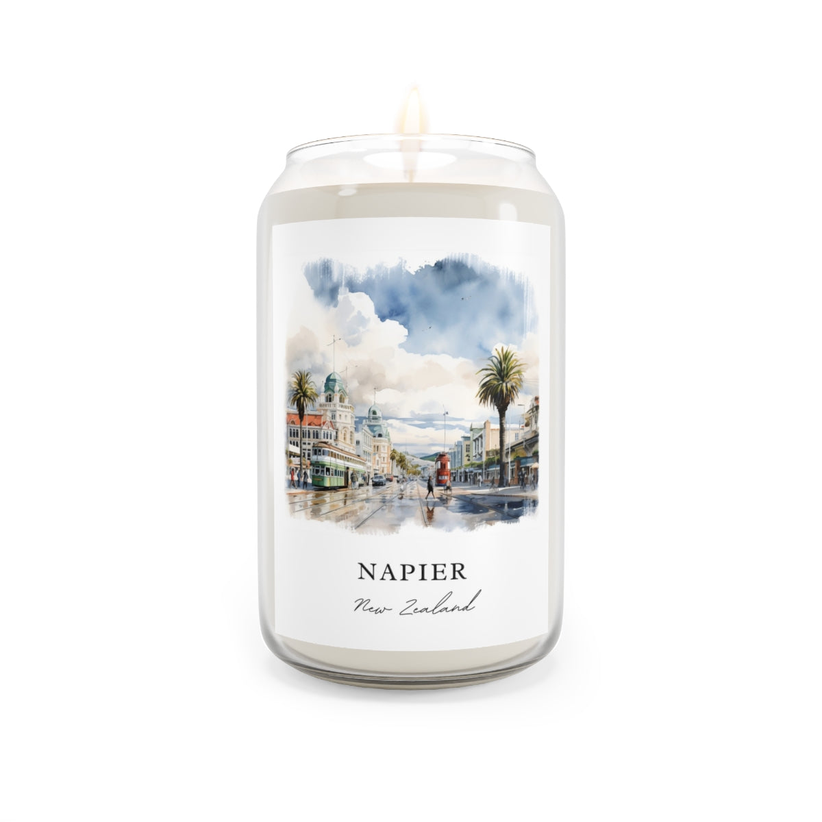 Napier, New Zealand scented soy candle