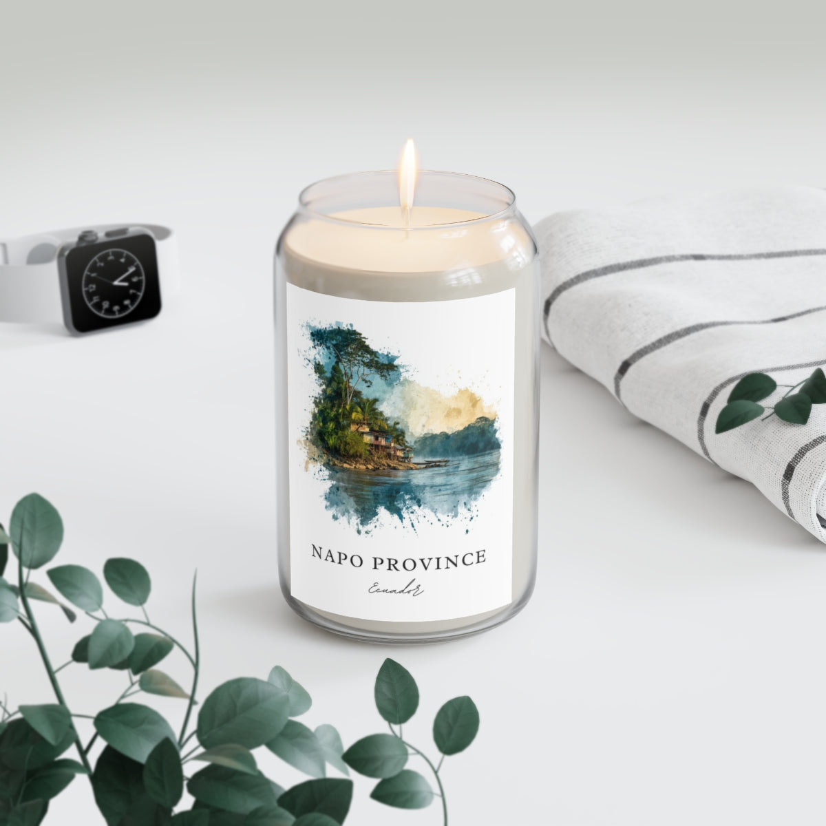 Napo Province, Ecuador scented soy candle