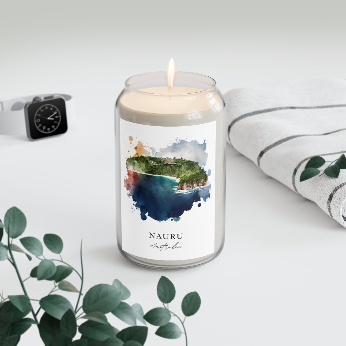 Nauru, Australia scented soy candle