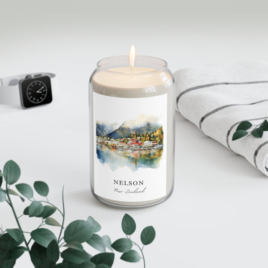 Nelson, New Zealand scented soy candle