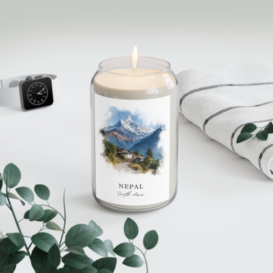 Nepal, South Asia scented soy candle