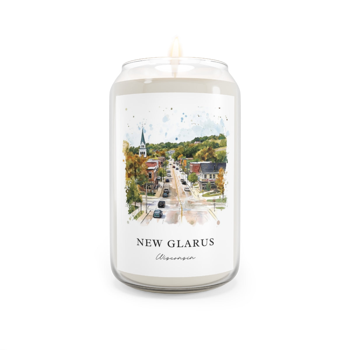 New Glarus, Wisconsin scented soy candle