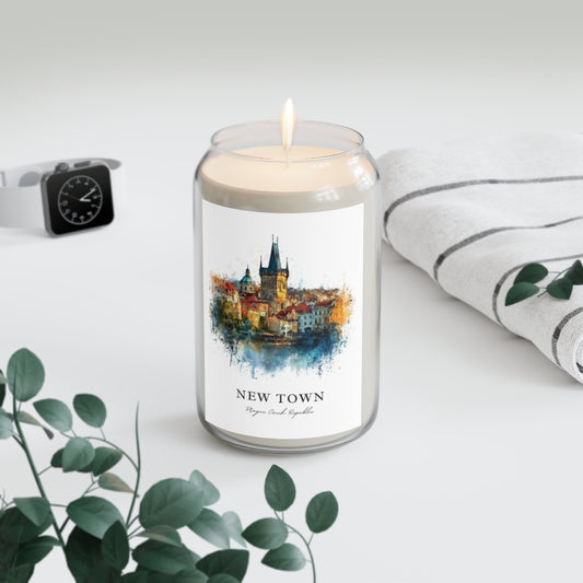 New Town, Prague, Czech Republic scented soy candle