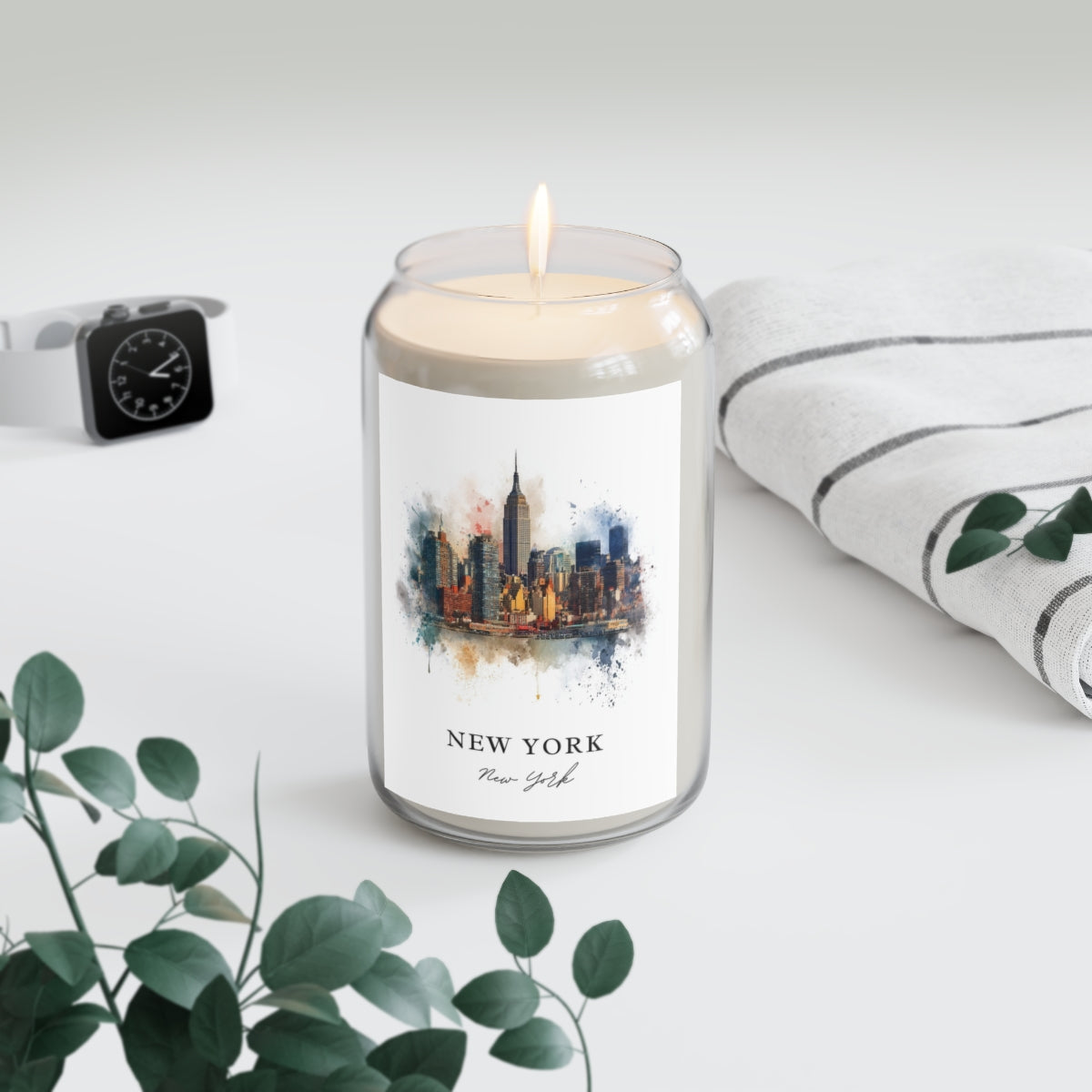 New York, New York scented soy candle