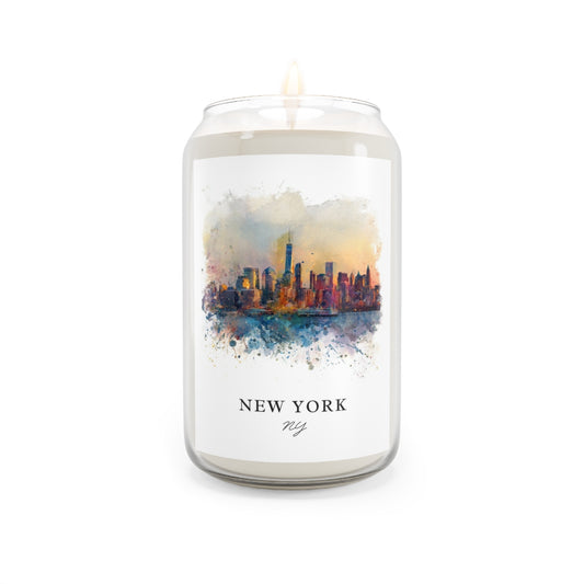 New York, NY scented soy candle